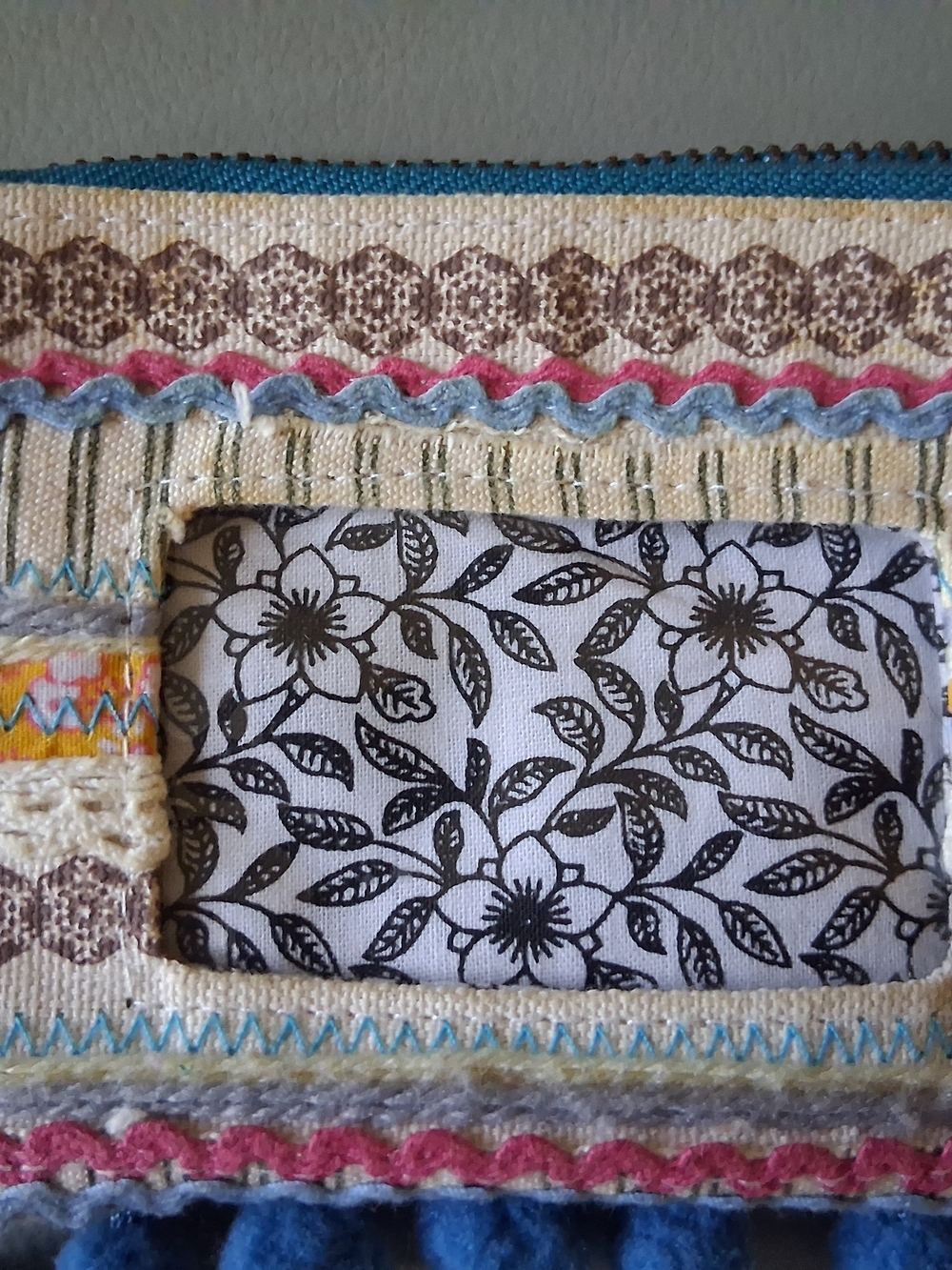 Natural Life Embroidered Keychain Pouch - Picture 6 of 9
